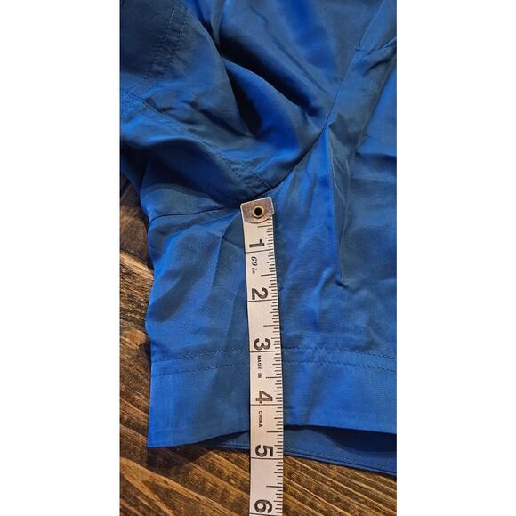 Helmut Lang Shorts Womens Large Cobalt Blue Viscose Pull On Tie Elastic Waist - Picture 10 of 12